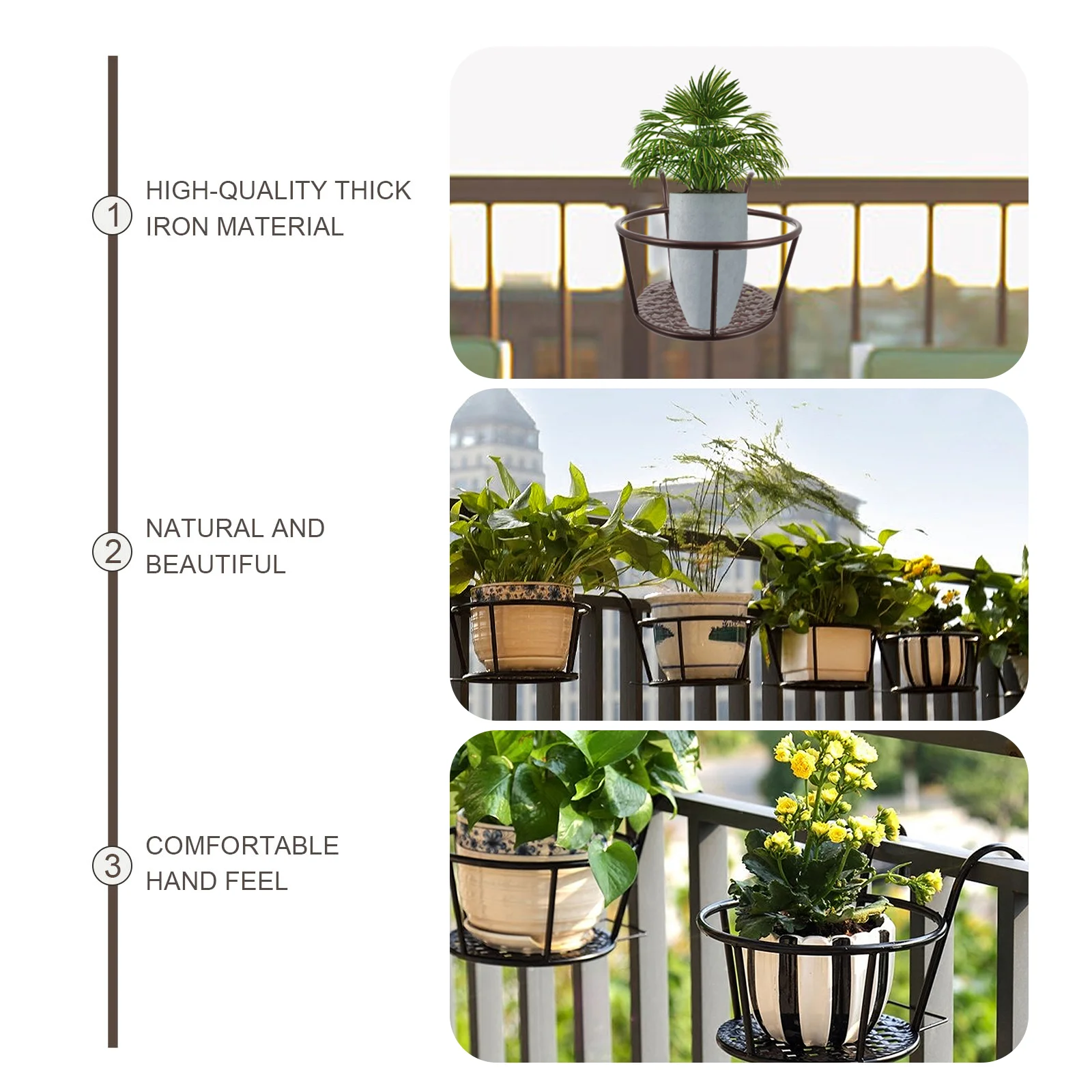 2 Pcs Iron Flower Pot Stand Wa - огляд і ціна Bonsai Garden China