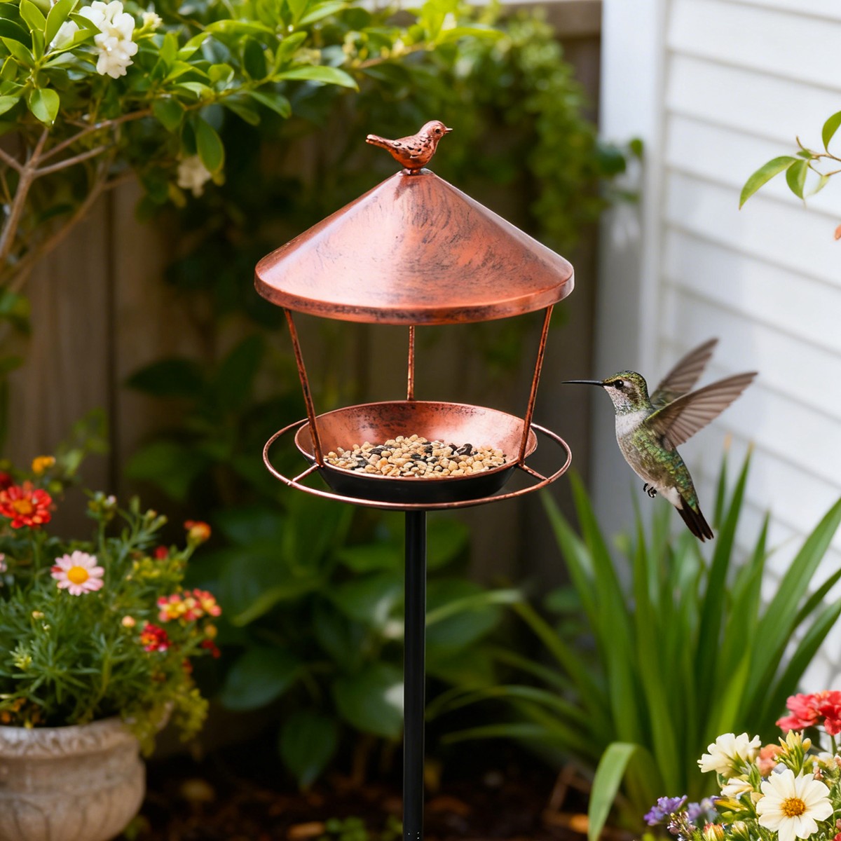 Sturdy Iron Ring Bird Bath for - огляд і ціна Bonsai Garden China