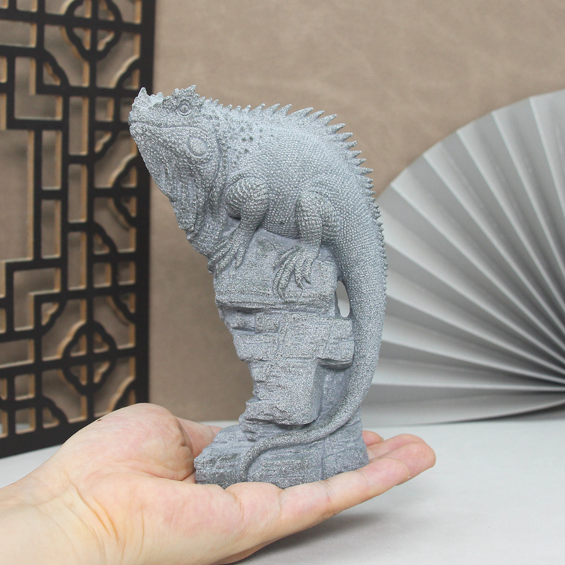 Artificial Stone Lizard Lion D - огляд і ціна Bonsai Garden China