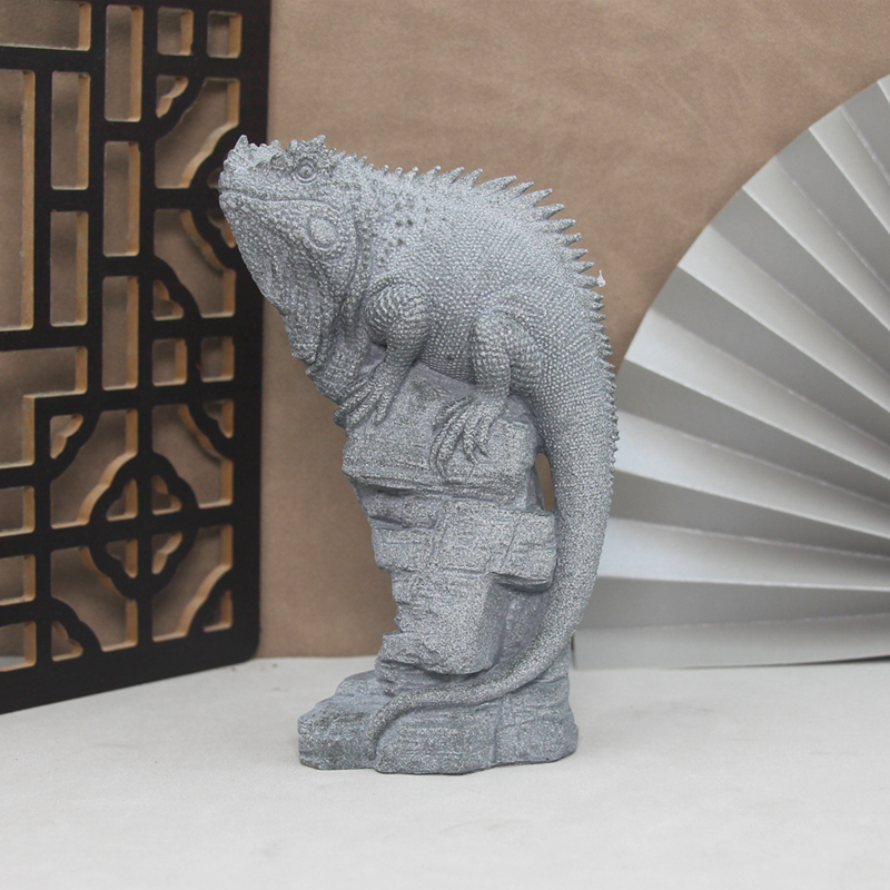 Artificial Stone Lizard Lion D - огляд і ціна Bonsai Garden China