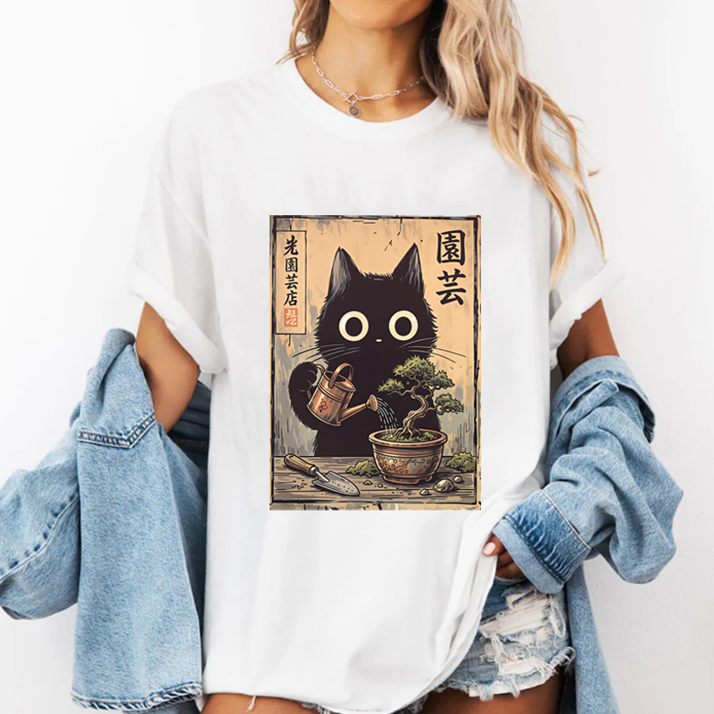 Bonsai Black Cat T-Shirt  Japa - огляд і ціна Bonsai Garden China