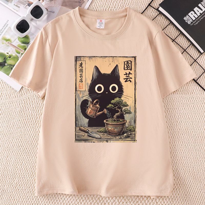 Bonsai Black Cat T-Shirt  Japa - огляд і ціна Bonsai Garden China