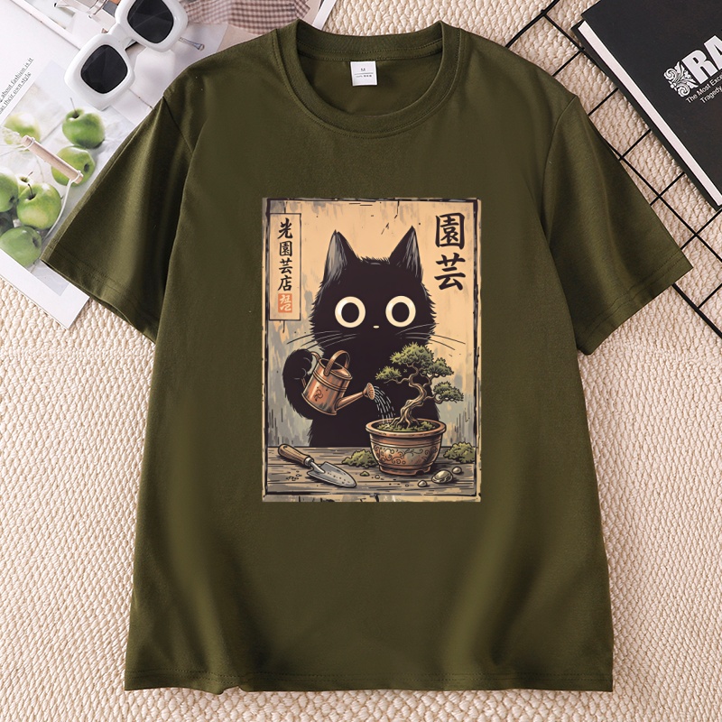 Bonsai Black Cat T-Shirt  Japa - огляд і ціна Bonsai Garden China