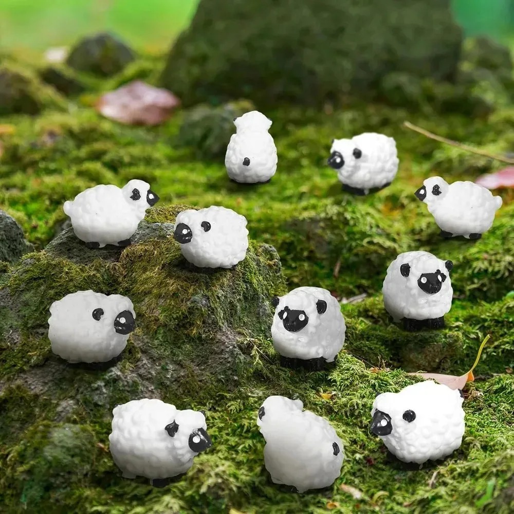 10Pcs Miniature Sheep Resin Pl - огляд і ціна Bonsai Garden China