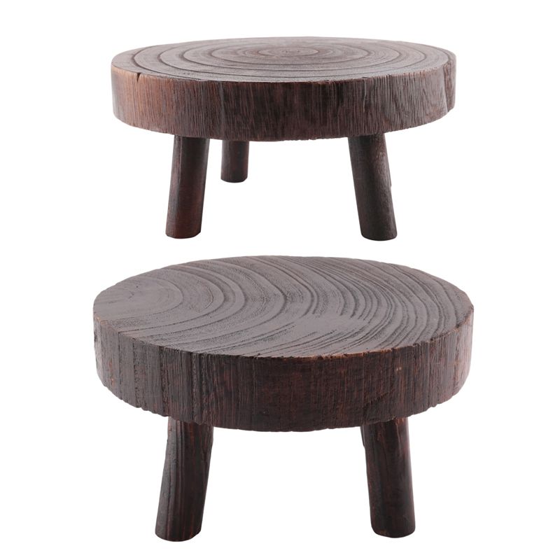 ABHU 2Pcs Mini Wooden Stool Fl - огляд і ціна Bonsai Garden Display