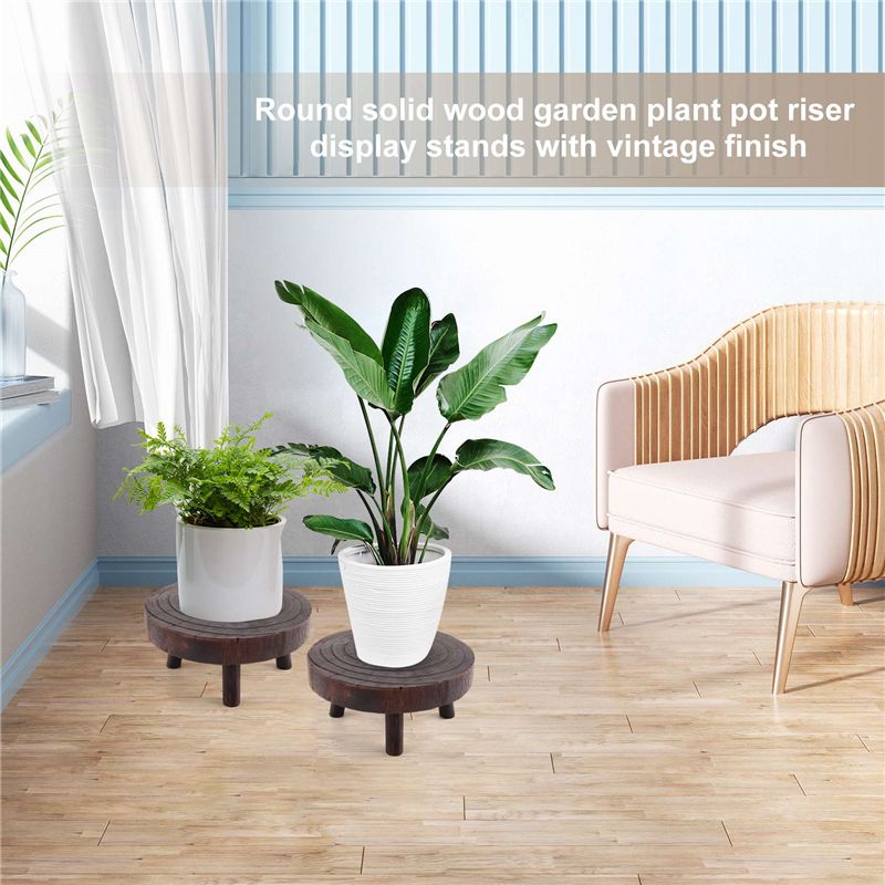 ABHU 2Pcs Mini Wooden Stool Fl - огляд і ціна Bonsai Garden Display