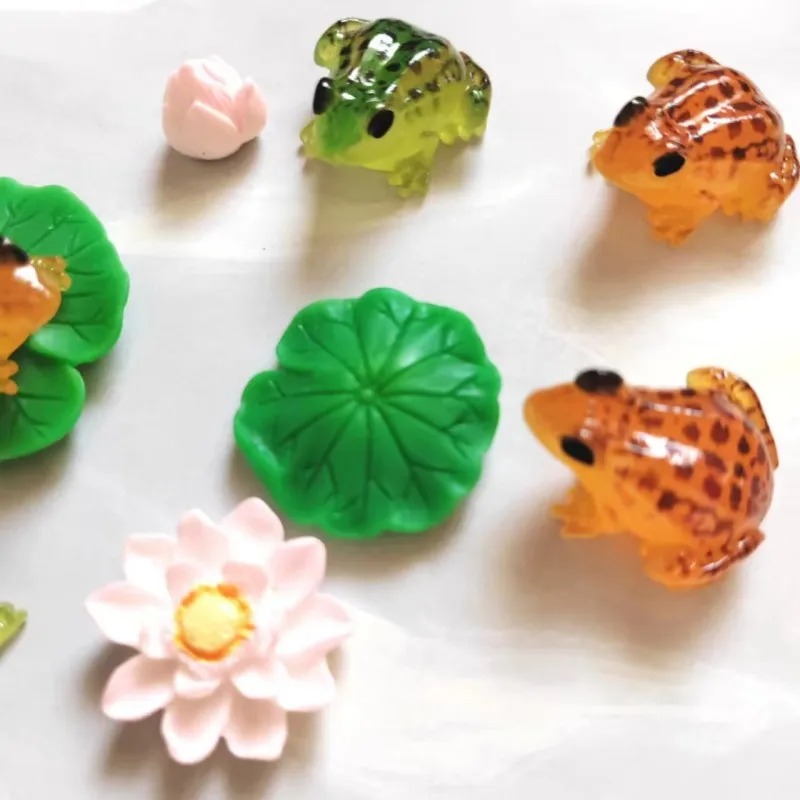 Lovely Tiny Orange Green Frogs - огляд і ціна Bonsai Garden China