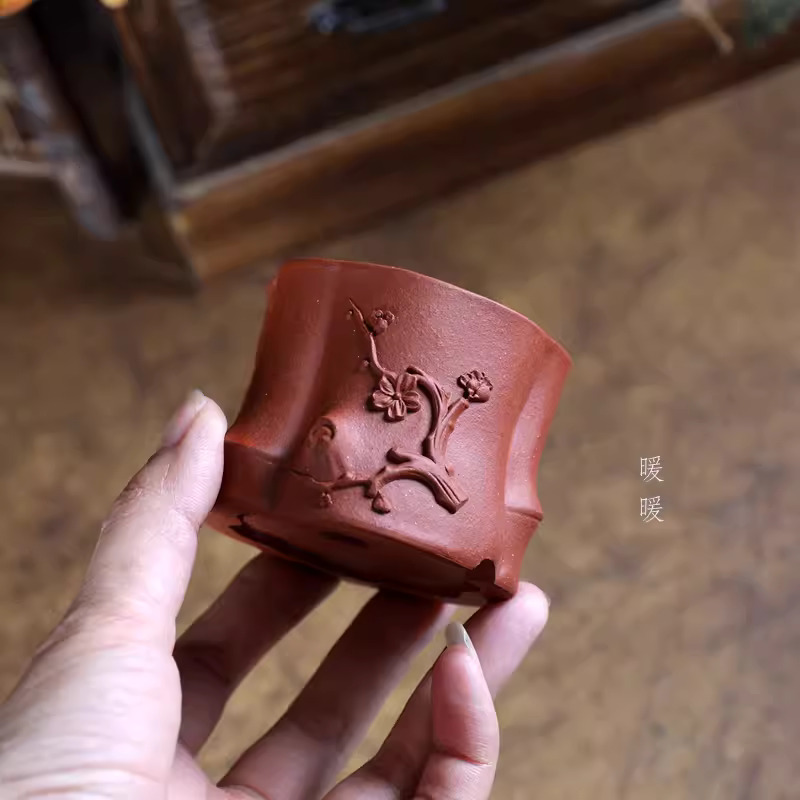 Purple Sand Bonsai Pot,Carved  - огляд і ціна Bonsai Garden China